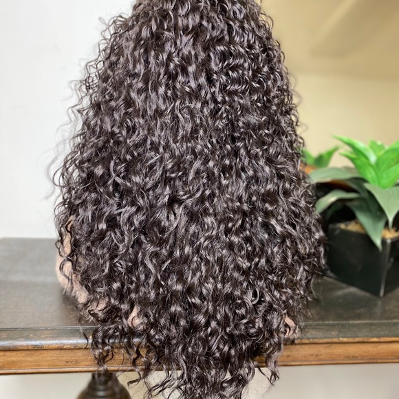 NATALEE| LONG DARK BROWN CURLY LACE FRONT WIG - Picture 5 of 5